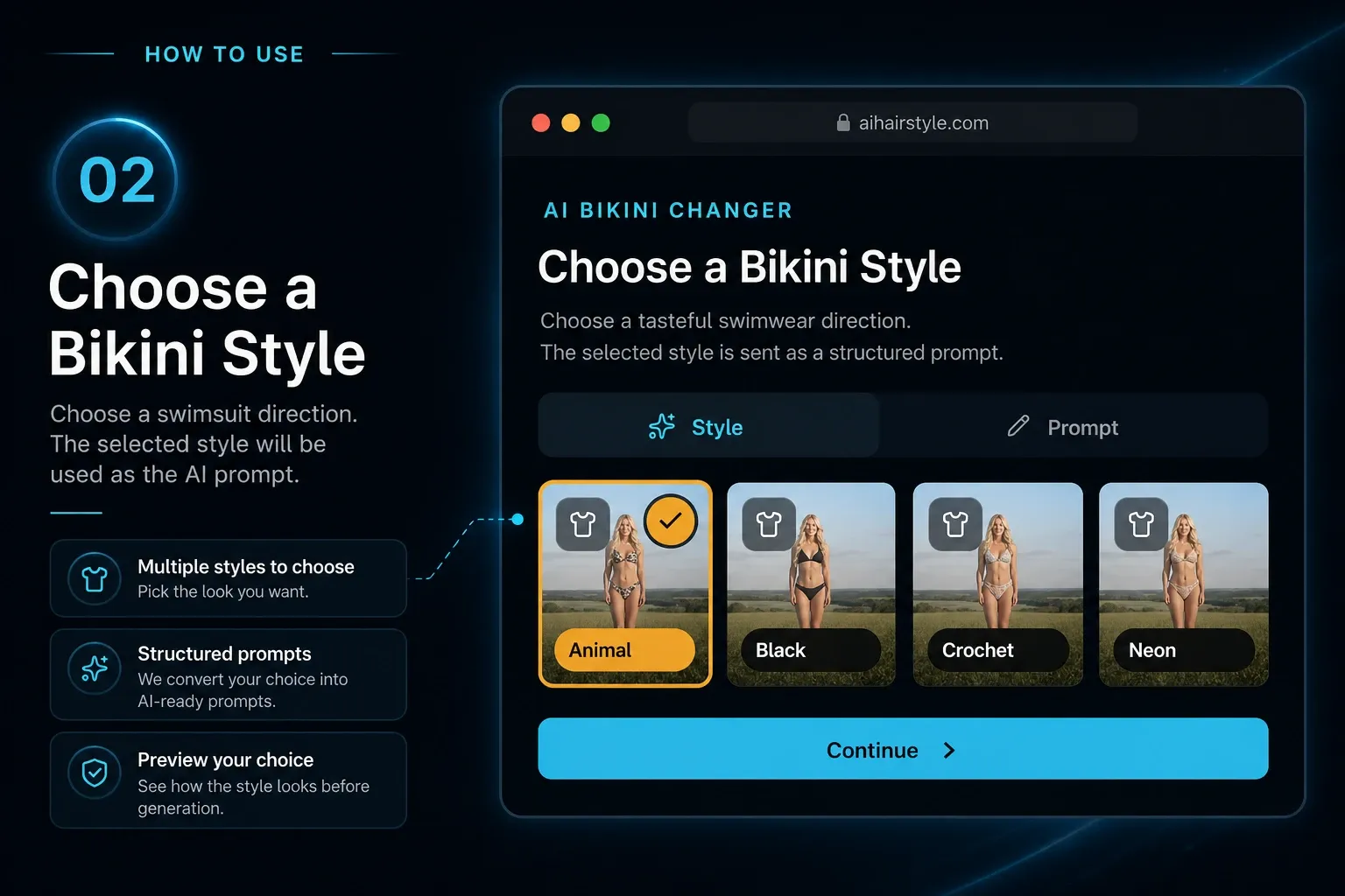 High-waisted bikini concept preview