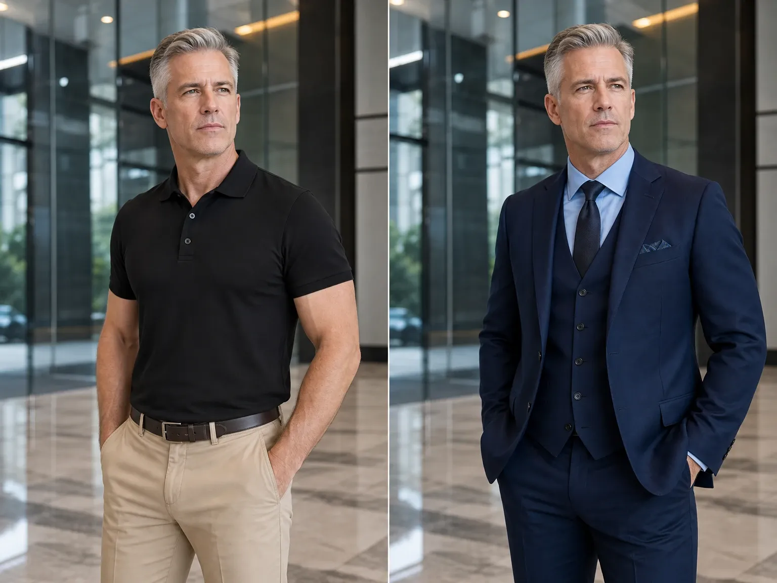 Business outfit replacement concept preview
