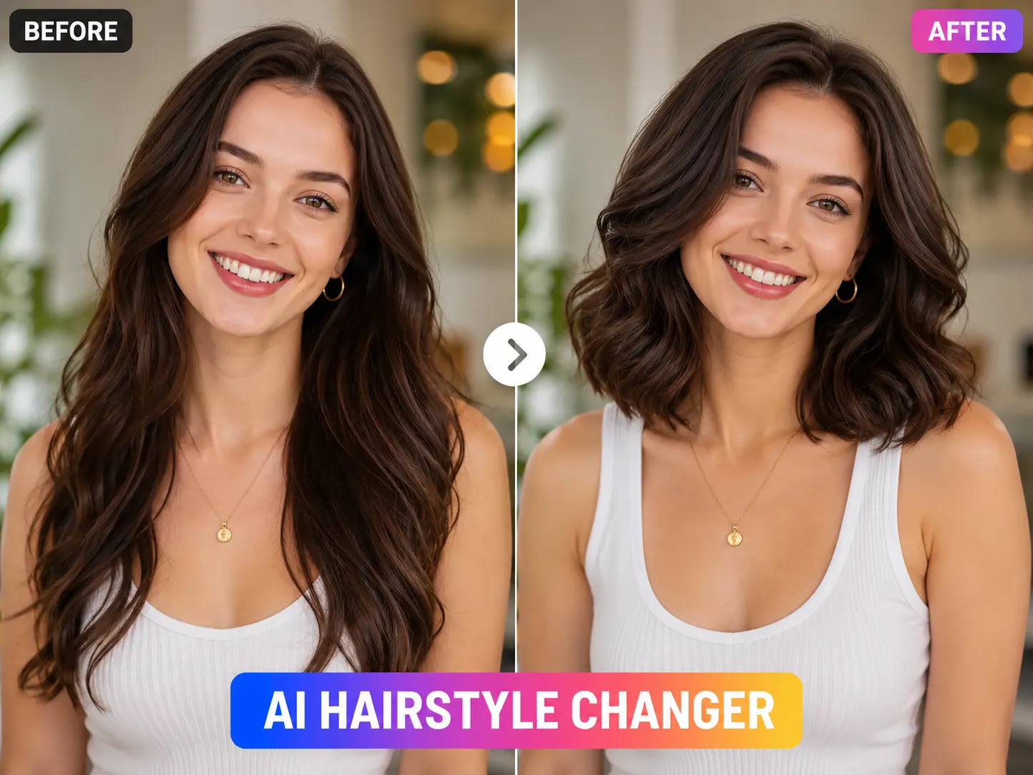 AI hair style changer demo preview